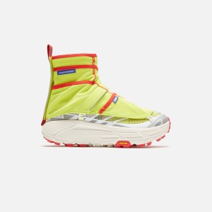 Red / Yellow / Silver Men Kith HOKA x Nicole McLaughlin Mafate THREE2 Sneakers | 6510-RNGKL