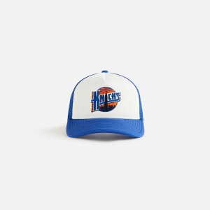 Royal Kids' Kith and New Era for the New York Knicks Skyline Trucker Cap Headwear | 8623-SELBH