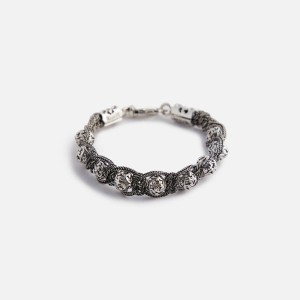 Silver Men Kith Emanuele Bicocchi Arabesque Shamballa Bracelet Jewelry | 6704-BUAMS
