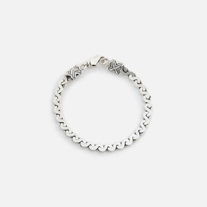 Silver Men Kith Emanuele Bicocchi Infinity Loop S-link Chain Bracelet (Large) Jewelry | 2156-QZTMW