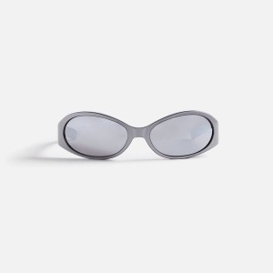 Silver Men Kith Flatlist Opel Sunglasses | 1657-TNCUM
