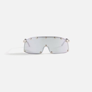 Silver Men Kith Rick Owens Shielding Sunglasses | 8719-WDTSI