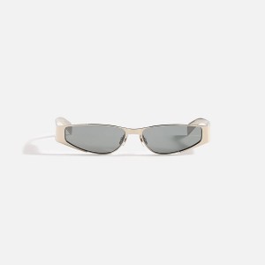 Silver Men Kith Saint Laurent SL739-001 Sunglasses | 7361-YHMXF