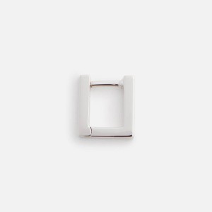 Silver Men Kith Tom Wood Sleek Huggie Jewelry | 9376-TECRI