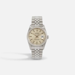 Silver Men Kith Wind Vintage Rolex Datejust Reference 16220 Jewelry | 1983-RUTWB