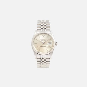 Silver Men Kith Wind Vintage Rolex Silver Dial Datejust Reference 16014 Unpolished Jewelry | 1092-XULBP