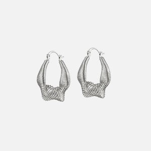 Silver Women Kith ARSN Power Trip Earrings Jewelry | 1423-TNRXA