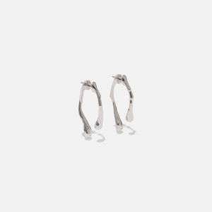 Silver Women Kith Alexis Bittar Drippy Front Back Post Earrings Jewelry | 2963-THEJM