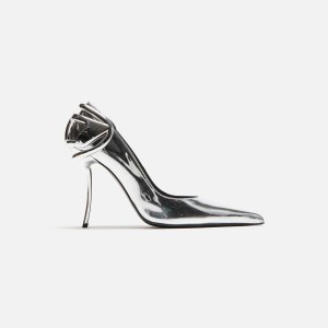 Silver Women Kith Diesel D-Ten and Half-Metallic Pumps Heels | 3624-CXEKU