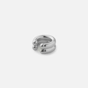 Silver Women Kith Eliou Double Regina Ear Cuff Jewelry | 8670-NTHJY