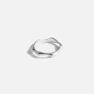 Silver Women Kith Faris Seep Slim Band Jewelry | 1789-ZLEVA