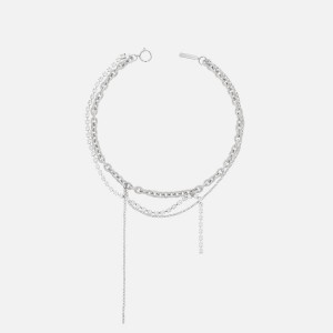 Silver Women Kith Justine Clenquet Daisy Necklace Jewelry | 8953-ANKFX