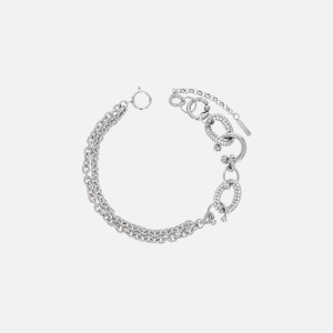Silver Women Kith Justine Clenquet Dolly Crystal Choker Jewelry | 1580-COIYH