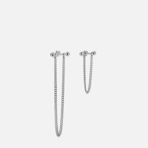 Silver Women Kith Justine Clenquet Moody Earring Jewelry | 0134-KFSCW