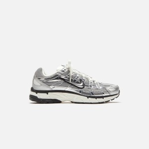 Silver / Black Men Kith Nike P-6000 Sneakers | 4576-GAJRE