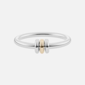 Silver / Gold Women Kith Spinelli Kilcollin Sirius SG Core Ring Jewelry | 2371-LYIMB