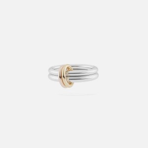 Silver / Rose / Yellow Gold Women Kith Spinelli Kilcollin Calliope 2 Link Ring Jewelry | 3916-YZWNX