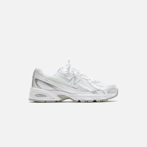Silver / White Men Kith New Balance 740 Sneakers | 2016-BLESG