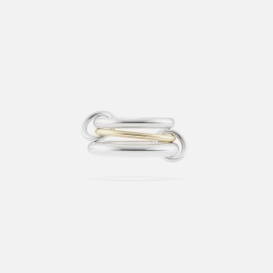 Silver / Yellow Gold Women Kith Spinelli Kilcollin Amaryllis 3 Link Ring Jewelry | 3249-XAJUV