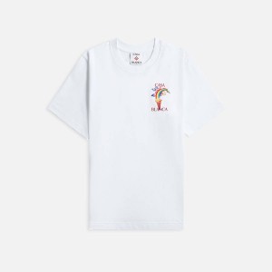 White Men Kith Casablanca Nature's Teacher Printed Shirts | 7261-NSWDL