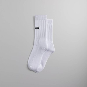 White Men Kith Classics for Stance 2.0 Classic Crew Socks | 5681-MOZFD