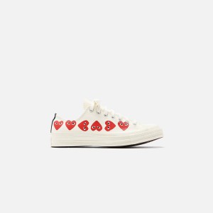 White Men Kith Converse x Comme des Garçons CDG Play Chuck Taylor Low Sneakers | 9634-JBNGC