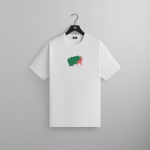 White Men Kith Kithmas Comic Santa Shirts | 7529-HVMKQ
