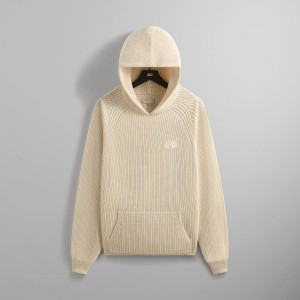 White Men Kith Knit Miles Hoodie | 9586-JRBKZ
