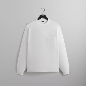 White Men Kith Long Sleeve Leonard Pocket Shirts | 5092-QNIVS