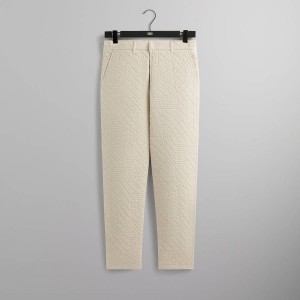 White Men Kith Mixed Stitch Interlock Garrison Pants | 9254-RDWOG