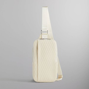 White Men Kith Monogram Leather Stagg Crossbody Bags | 4813-XTYGU