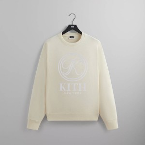 White Men Kith Nelson Crewneck Sweatshirts | 0751-VTZGI