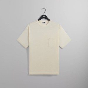 White Men Kith Pointelle Mesh Leonard Pocket T-Shirt | 4986-MQUPD