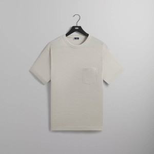 White Men Kith Pointelle Mesh Leonard Pocket Shirts | 5631-EWTZD