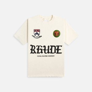 White Men Kith Rhude Runway Script T-Shirt | 4036-AOTXJ