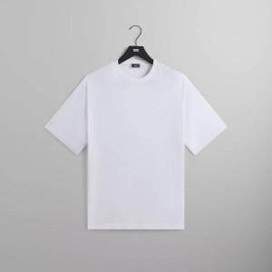 White Men Kith Sueded Jersey Bishop T-Shirt | 9813-ACJPZ