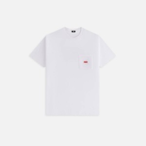 White Men Kith Treats Hotline Pocket Shirts | 5791-FAESK