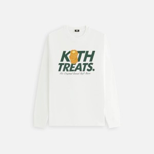 White Men Kith Treats Waffle Vintage Long Sleeve T-Shirt | 0513-OPJXC