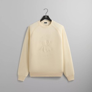 White Men Kith Vale Raglan Crewneck Sweatshirts | 0234-JPHML