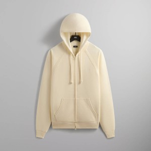 White Men Kith Vale Raglan Full Zip Hoodie | 0815-AJVIS