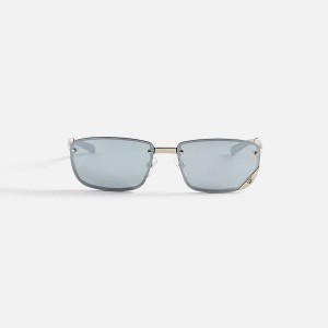 White Men Kith Vintage Frames VF Celebrity 24KT White Gold Sunglasses | 1082-JIWUH