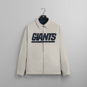 White Men Kith and '47 for the NFL: Giants Reversible Ginza Shirts | 7624-DMPVN