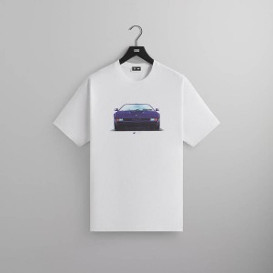 White Men Kith for BMW M1 Vintage T-Shirt | 2037-KJPMT