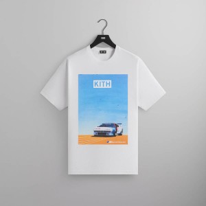 White Men Kith for BMW Retro Vintage T-Shirt | 4075-OPXUF