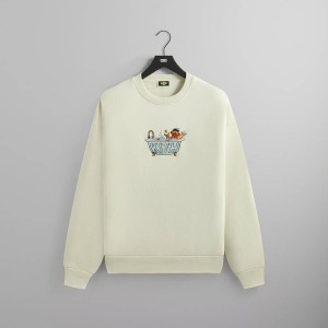 White Men Kith for Sesame Street Ernie Nelson Crewneck Sweatshirts | 7261-TNULF