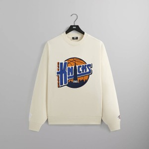 White Men Kith for the New York Knicks City Vintage Nelson Crewneck Sweatshirts | 0846-QJYAT
