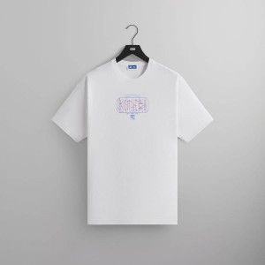 White Men Kith for the New York Rangers Rink Vintage T-Shirt | 7049-ZRHAJ