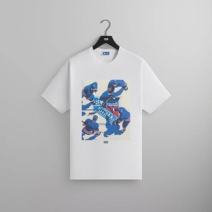 White Men Kith for the New York Rangers on Ice Vintage Shirts | 6354-UXYRG