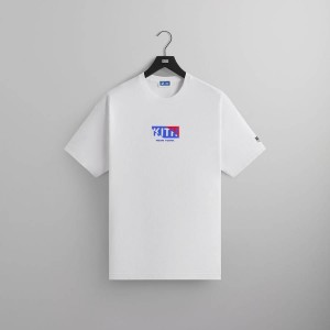 White Men Kith for the New York Rangers Pennant Vintage Shirts | 6487-STFKU