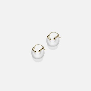White Women Kith Anni Lu Petit Swell Hoop Jewelry | 2965-SEBMI